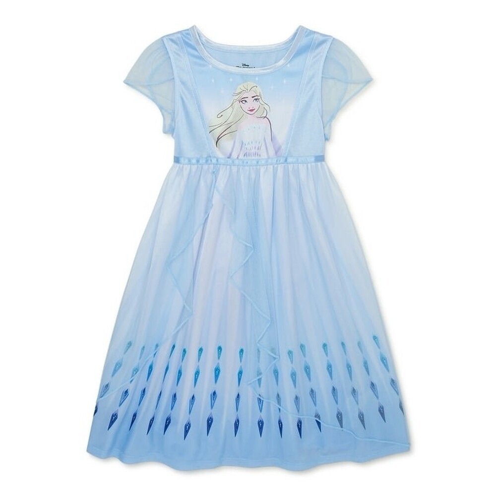 NWT Disney Frozen Elsa Blue Toddler Girl Nightgown 4T